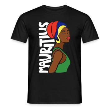 Mauritius - Men's T-Shirt - black - Front - AI Model Male 178 light (178cm)