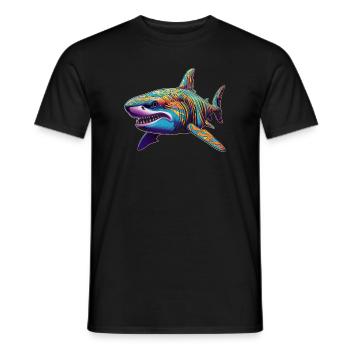 Hai - Männer T-Shirt - Schwarz - Vorne - AI Model Male 178 light (178cm)