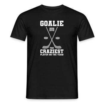 Eishockey Torhüter - Männer T-Shirt - Schwarz - Vorne - AI Model Male 178 light (178cm)