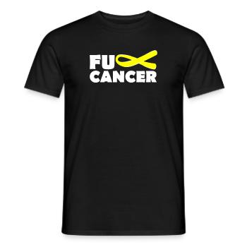 Fuck Cancer - T-shirt homme - noir - Devant - AI Model Male 178 light (178cm)