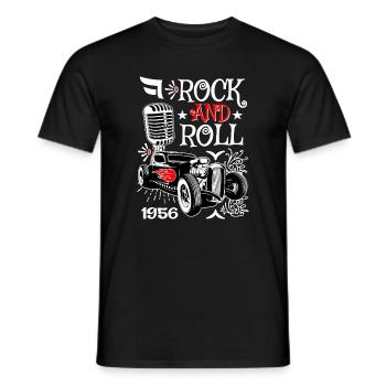 Rockabilly Hot Rod Vintage 50s Rockers Voitures - T-shirt homme - noir - Devant - AI Model Male 178 light (178cm)