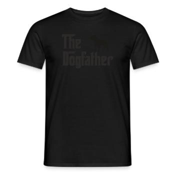 the dogfather - Men's T-Shirt - black - Front - AI Model Male 178 light (178cm)