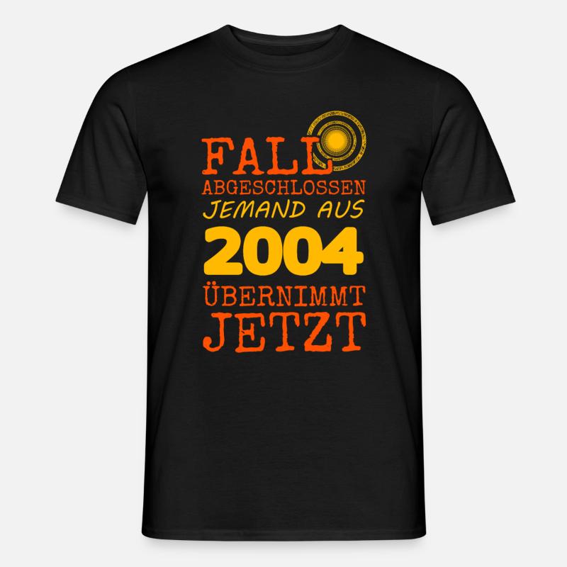 Jahr 2004 - Männer T-Shirt - Schwarz