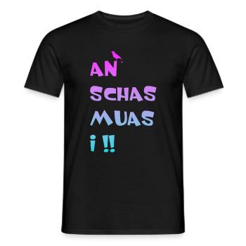 v - Männer T-Shirt - Schwarz - Vorne - AI Model Male 178 light (178cm)