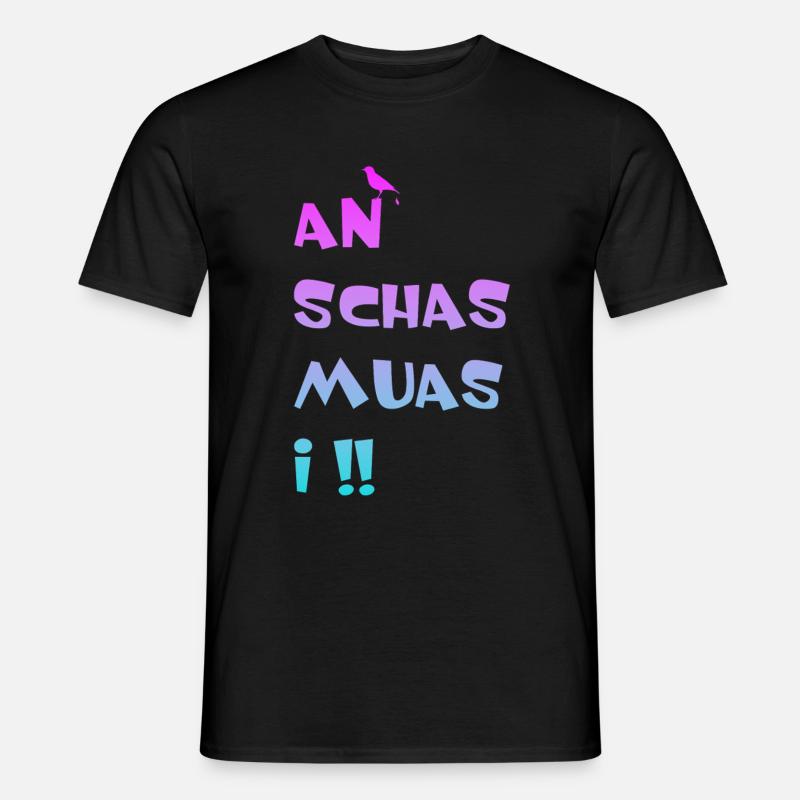 v - Männer T-Shirt - Schwarz