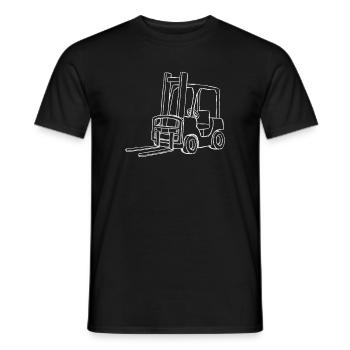 Gabelstapler fahren Fan Kinder - Männer T-Shirt - Schwarz - Vorne - AI Model Male 178 light (178cm)