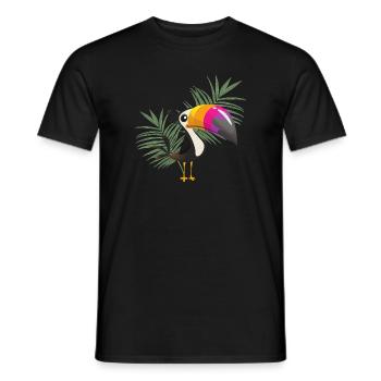 Tukan - T-shirt homme - noir - Devant - AI Model Male 178 light (178cm)