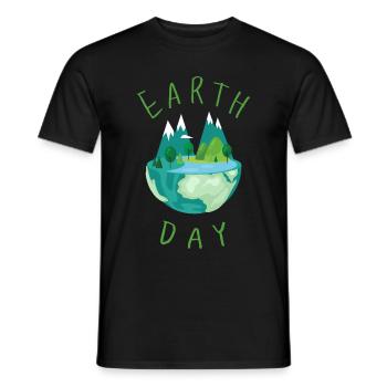 Earth Day Klimawandel - Männer T-Shirt - Schwarz - Vorne - AI Model Male 178 light (178cm)