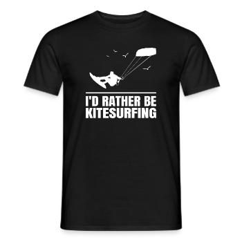 Windsurfen, Kitesurfen, Surfen, Windsurfen - Männer T-Shirt - Schwarz - Vorne - AI Model Male 178 light (178cm)
