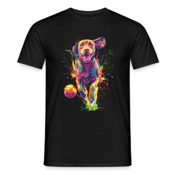 Vizsla - Männer T-Shirt - Schwarz - Vorne - AI Model Male 178 light (178cm)