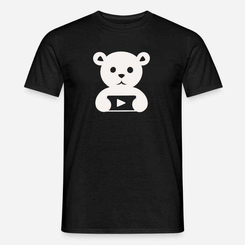 Teddy bear creator youtube - Men's T-shirt - black