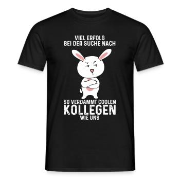 Viel Erfolg Jobwechsel Kollegen Abschied Arbeit - Männer T-Shirt - Schwarz - Vorne - AI Model Male 178 light (178cm)