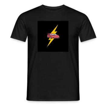 Red Supercar - Männer T-Shirt - Schwarz - Vorne - AI Model Male 178 light (178cm)