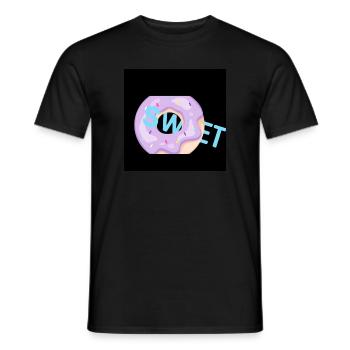Sweet Donut - Männer T-Shirt - Schwarz - Vorne - AI Model Male 178 light (178cm)