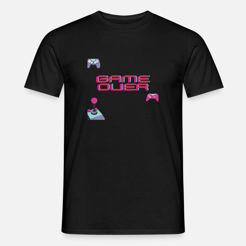 Game Over - Männer T-Shirt - Schwarz