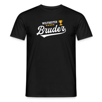 Weltbester Bruder Beste Brüder Best Brother - Männer T-Shirt - Schwarz - Vorne - AI Model Male 178 light (178cm)