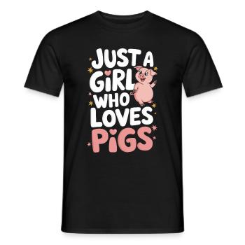 Animal cochon - T-shirt homme - noir - Devant - AI Model Male 178 light (178cm)