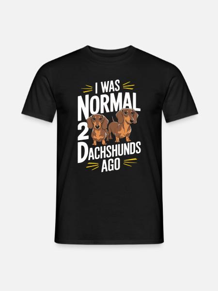 Chien teckel - T-shirt homme - noir