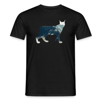 Lynx - Men's T-Shirt - black - Front - AI Model Male 178 light (178cm)
