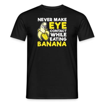 Bananen - Männer T-Shirt - Schwarz - Vorne - AI Model Male 178 light (178cm)