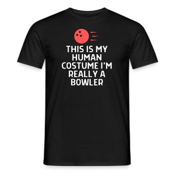 Bowling Dictons Bowling Bowler Skittles Cadeau - T-shirt homme - noir - Devant - AI Model Male 178 light (178cm)