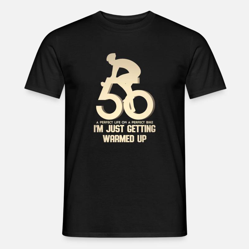 50° compleanno per ciclisti - T-shirt uomo - nero