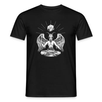 Pen and paper dicecult - Männer T-Shirt - Schwarz - Vorne - AI Model Male 178 light (178cm)