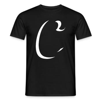 Abstraktes Farbenspiel auf Leinwand - Männer T-Shirt - Schwarz - Vorne - AI Model Male 178 light (178cm)