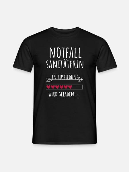 Notfallsanitäterin in Ausbildung Geschenk - Männer T-Shirt - Schwarz