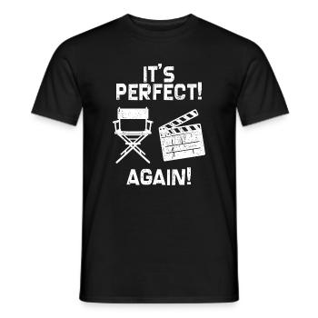 Director Statement Job Success Career Worker - Men's T-Shirt - black - Front - AI Model Male 178 light (178cm)