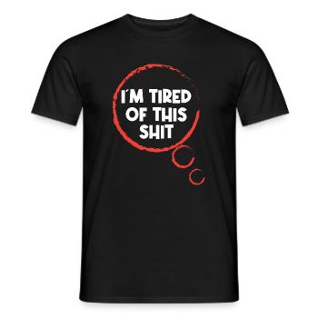 Gleichgültig Stateent Egal Ist Mir Wurscht - Männer T-Shirt - Schwarz - Vorne - AI Model Male 178 light (178cm)