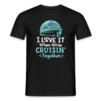 Kreuzfahrturlaub für Paare - Männer T-Shirt - Schwarz - Vorne - AI Model Male 178 light (178cm)