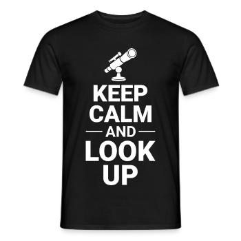 Graphique sur les sciences spatiales et planétaires - T-shirt homme - noir - Devant - AI Model Male 178 light (178cm)