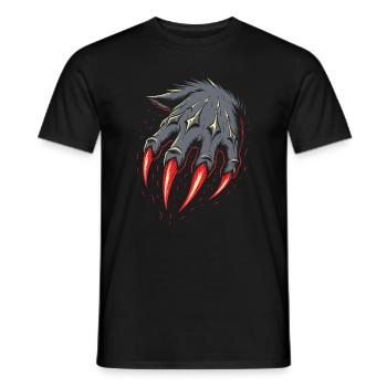Costume de loup-garou Griffes Halloween - T-shirt homme - noir - Devant - AI Model Male 178 light (178cm)