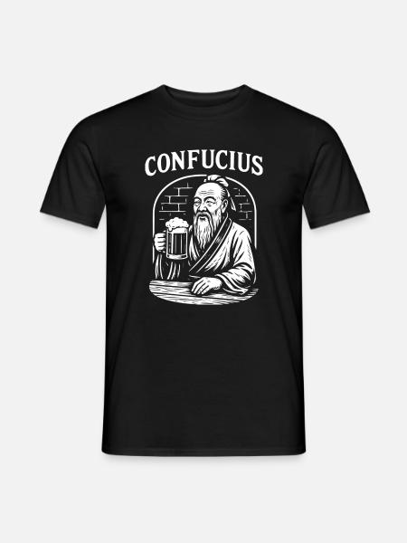 Confucius Toast gift - Men's T-Shirt - black