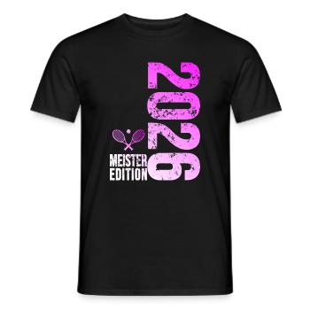 Tennis Meister Edition 2026 pink - Männer T-Shirt - Schwarz - Vorne - AI Model Male 178 light (178cm)
