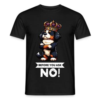 Before You Ask Bernese Mountain Dog Mountain Dogs - Men's T-Shirt - black - Front - AI Model Male 178 light (178cm)