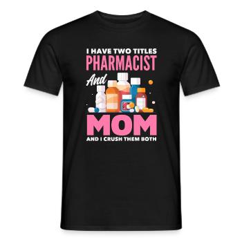Apotheker Pharmazeutisch-technischer - Männer T-Shirt - Schwarz - Vorne - AI Model Male 178 light (178cm)
