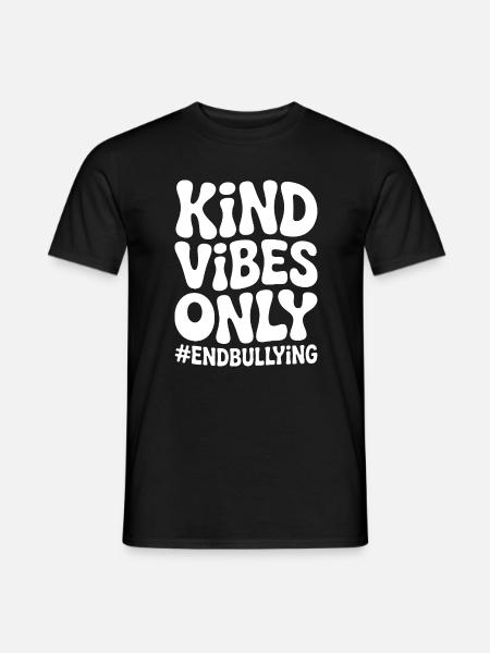 Kind Vibes Only Anti-Bullying - Men's T-Shirt - black