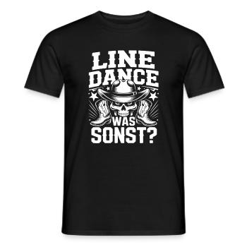 Cowboy en Ligne de Crâne - T-shirt homme - noir - Devant - AI Model Male 178 light (178cm)