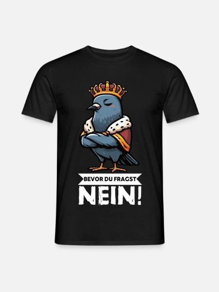 Bevor Du Fragst Taube Tauben Taubenliebhaber Vogel - Männer T-Shirt - Schwarz