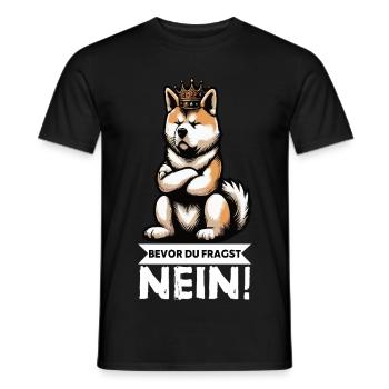 Avant que tu ne demandes, pas d’Akita, AkitaPropriétaire Akitas. - T-shirt homme - noir - Devant - AI Model Male 178 light (178cm)