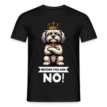 Before You Ask Havanese Havanese Keepers Havanese - Men's T-Shirt - black - Front - AI Model Male 178 light (178cm)