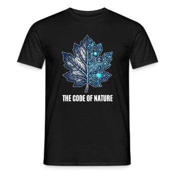 The Code Of Nature - Männer T-Shirt - Schwarz - Vorne - AI Model Male 178 light (178cm)