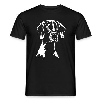 English Pointer "Black Edition" - Männer T-Shirt - Schwarz - Vorne - AI Model Male 178 light (178cm)