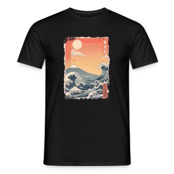 Kawaii Natur - Männer T-Shirt - Schwarz - Vorne - AI Model Male 178 light (178cm)