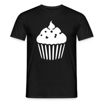 Cupcake Muffin Bakery Baking Gift - Men's T-Shirt - black - Front - AI Model Male 178 light (178cm)
