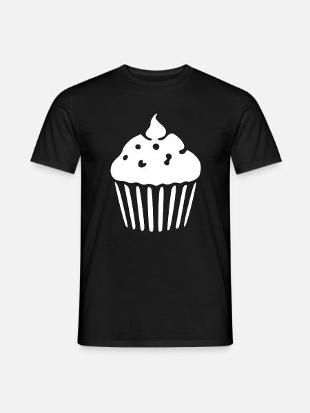 Cupcake Muffin Bäckerei backen Geschenk - Männer T-Shirt - Schwarz