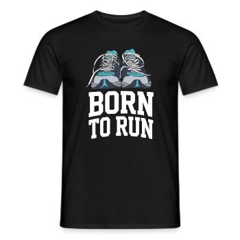 Trailrunning – Geboren zum Laufen - Männer T-Shirt - Schwarz - Vorne - AI Model Male 178 light (178cm)