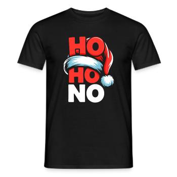 Ho Ho No Design - Männer T-Shirt - Schwarz - Vorne - AI Model Male 178 light (178cm)